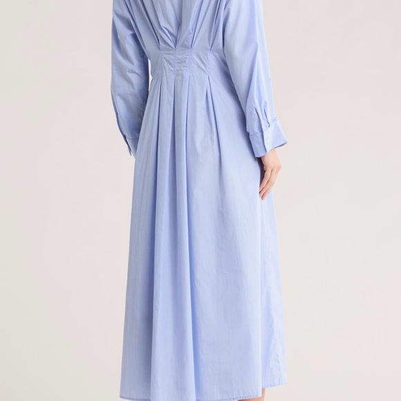 TWP Classic Light Blue Shirt Dress size 4 - Picture 2 of 7